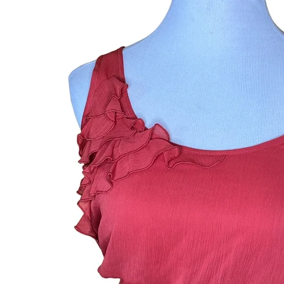 Xhilaration Ruffle Sleeveless Scoop Neck Dress S - Picture 3 of 7